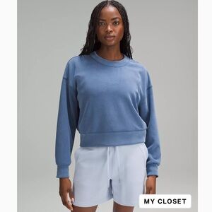 Lululemon Softstreme Perfectly Oversized Cropped Crew Size 6